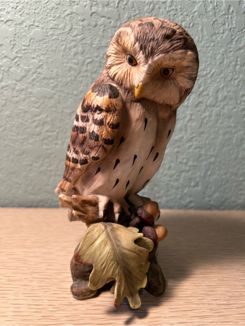 Vintage porcelain owl figurine
